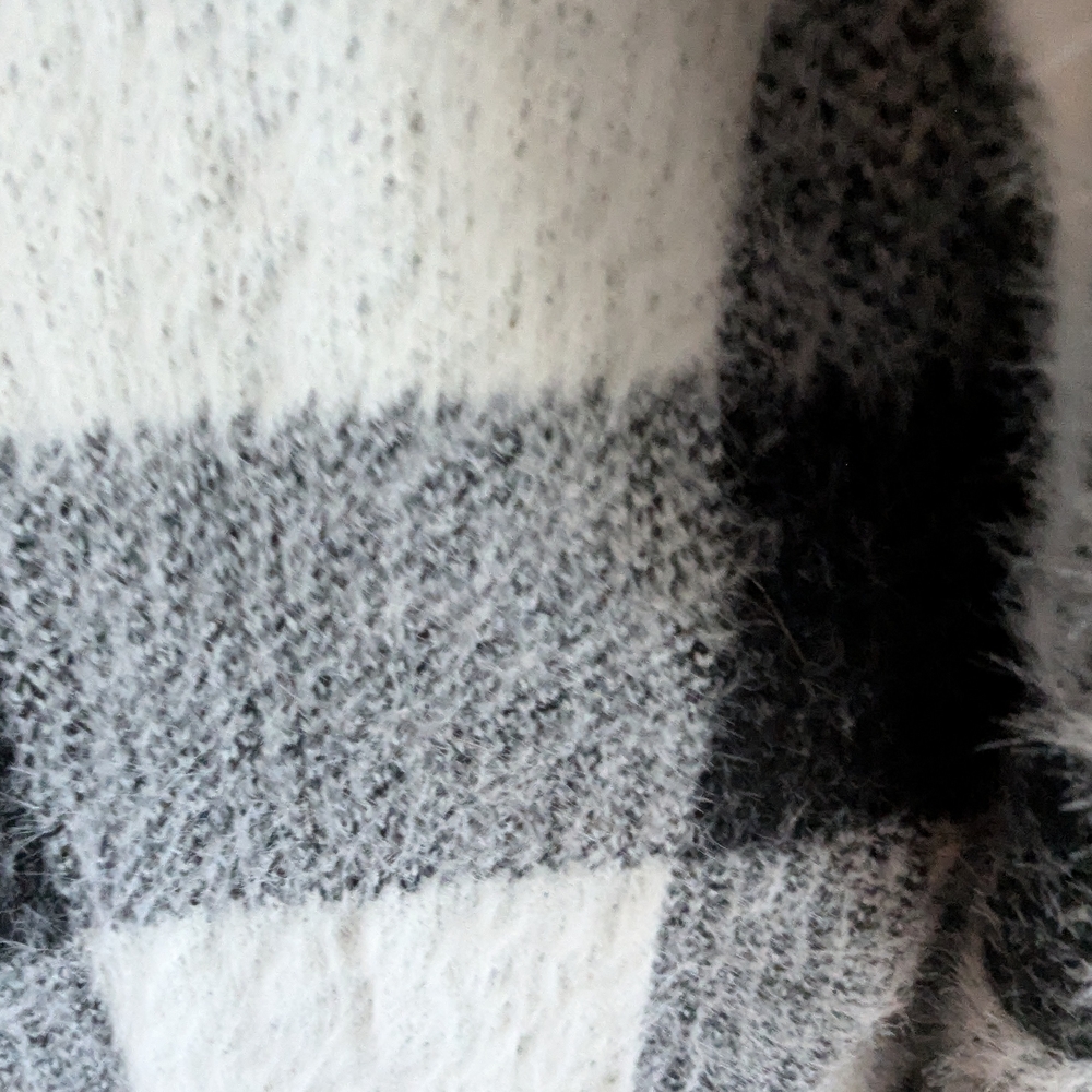 Kut from the Kloth Black and White Teddy Jacket - Picture 4 of 6